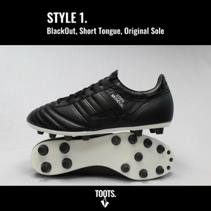 Blackout adidas top football boots